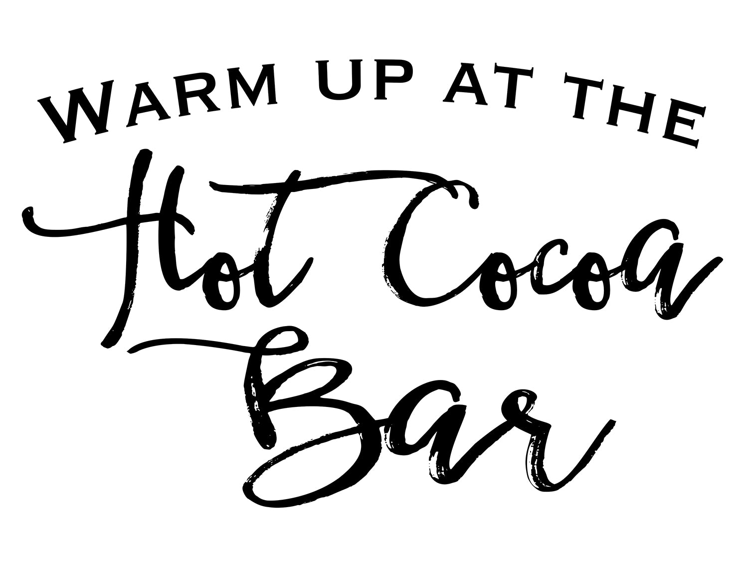 Hot Cocoa Bar Digital Download